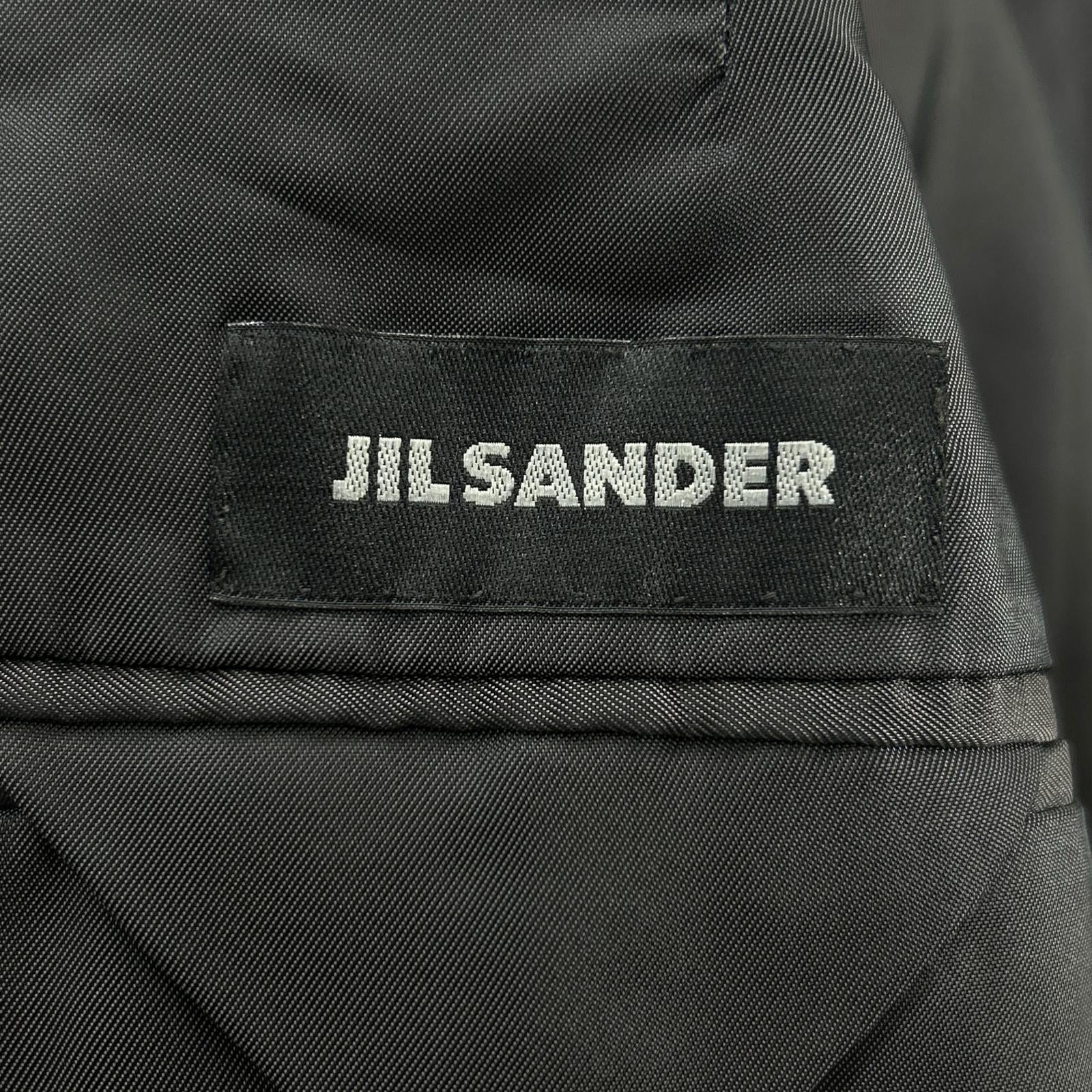 JILSANDER ジルサンダー ブラック ベロア生地 TAILOR MADE 3Bテーラードジャケット ジャケット