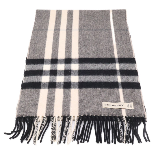 BURBERRY バーバリー 【美品】3309800/62Q クラシックチェック カシミヤ マフラー
