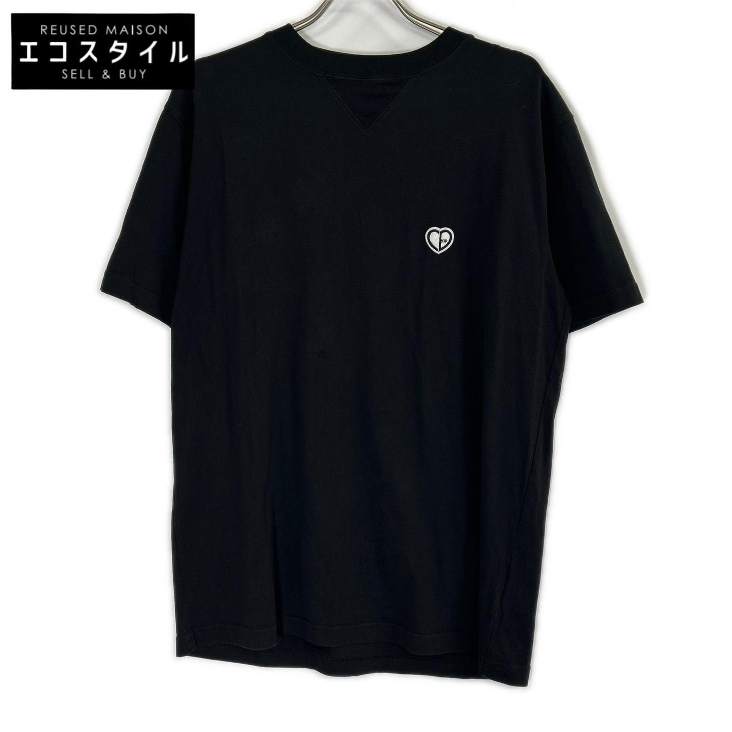DIOR ディオール 213J685A0677 22SS ブラック CCD Heart ワッペン Tシャツ トップス