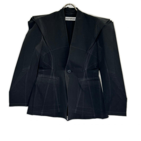 ISSEY MIYAKE イッセイミヤケ 24SS IM41FD512 ブラック FIXED IN TIME JACKET ジャケット