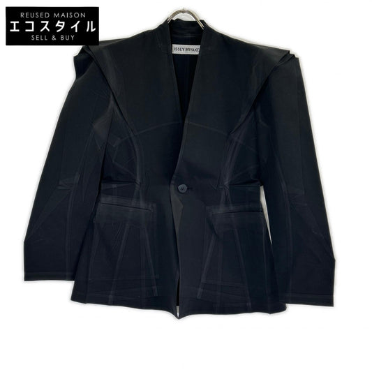 ISSEY MIYAKE イッセイミヤケ 24SS IM41FD512 ブラック FIXED IN TIME JACKET ジャケット