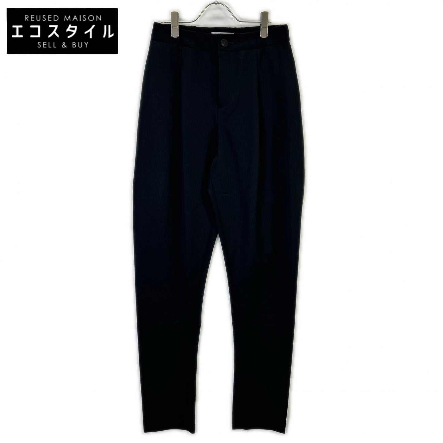 ISSEY MIYAKE イッセイミヤケ IL38FD011 ブラック ウール100 テーパードパンツ ボトムス
