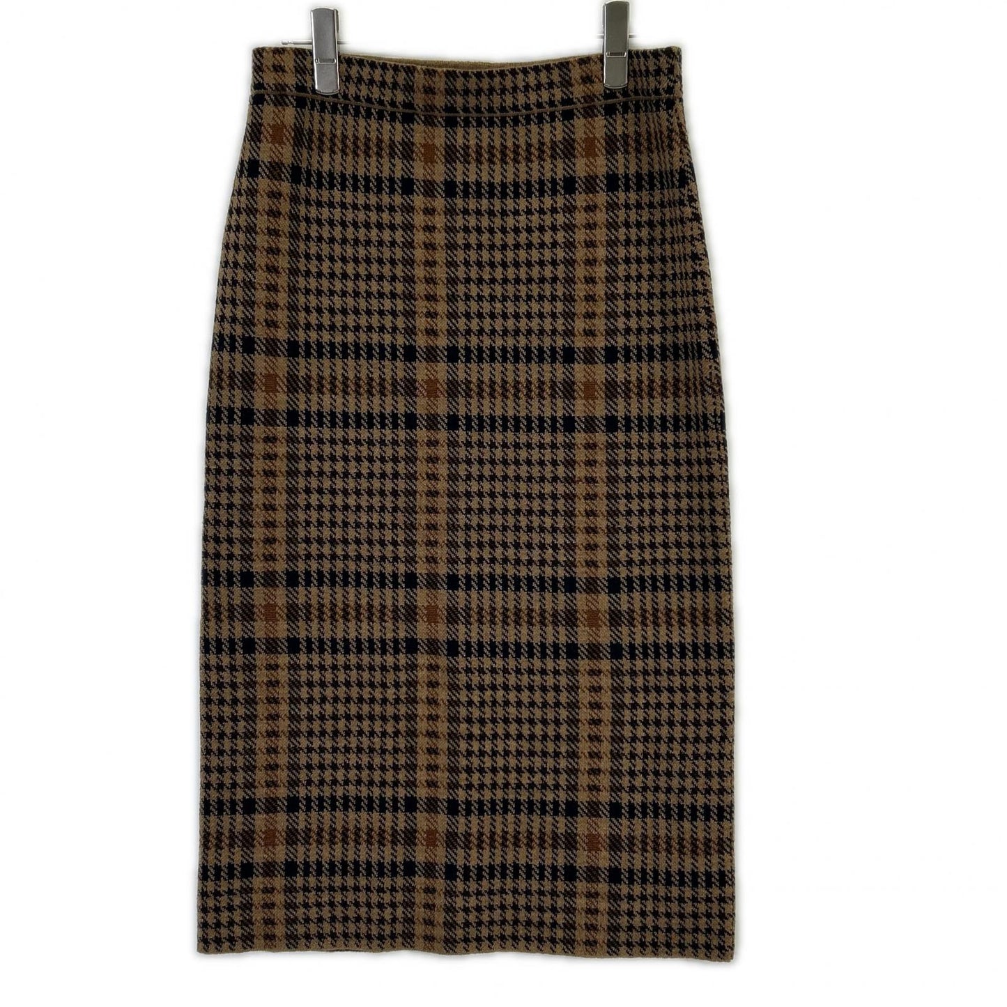 DRIES VAN NOTEN ドリスヴァンノッテン ブラウン チェック ニットスカート スカート
