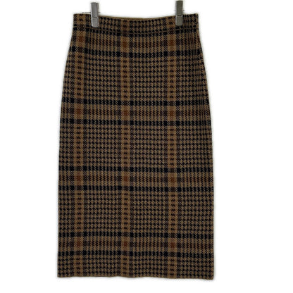 DRIES VAN NOTEN ドリスヴァンノッテン ブラウン チェック ニットスカート スカート