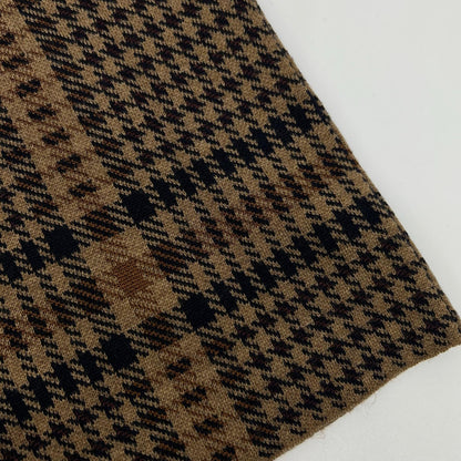 DRIES VAN NOTEN Brown Check Knit Skirt