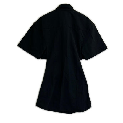 JACQUEMEUS ジャックムス ブラック La Montagne ナイロン 変形S/Sシャツ トップス