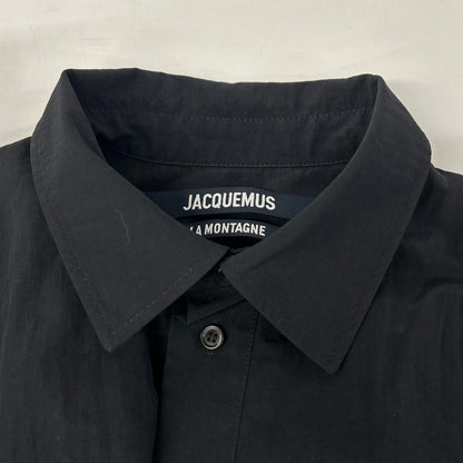 JACQUEMEUS ジャックムス ブラック La Montagne ナイロン 変形S/Sシャツ トップス
