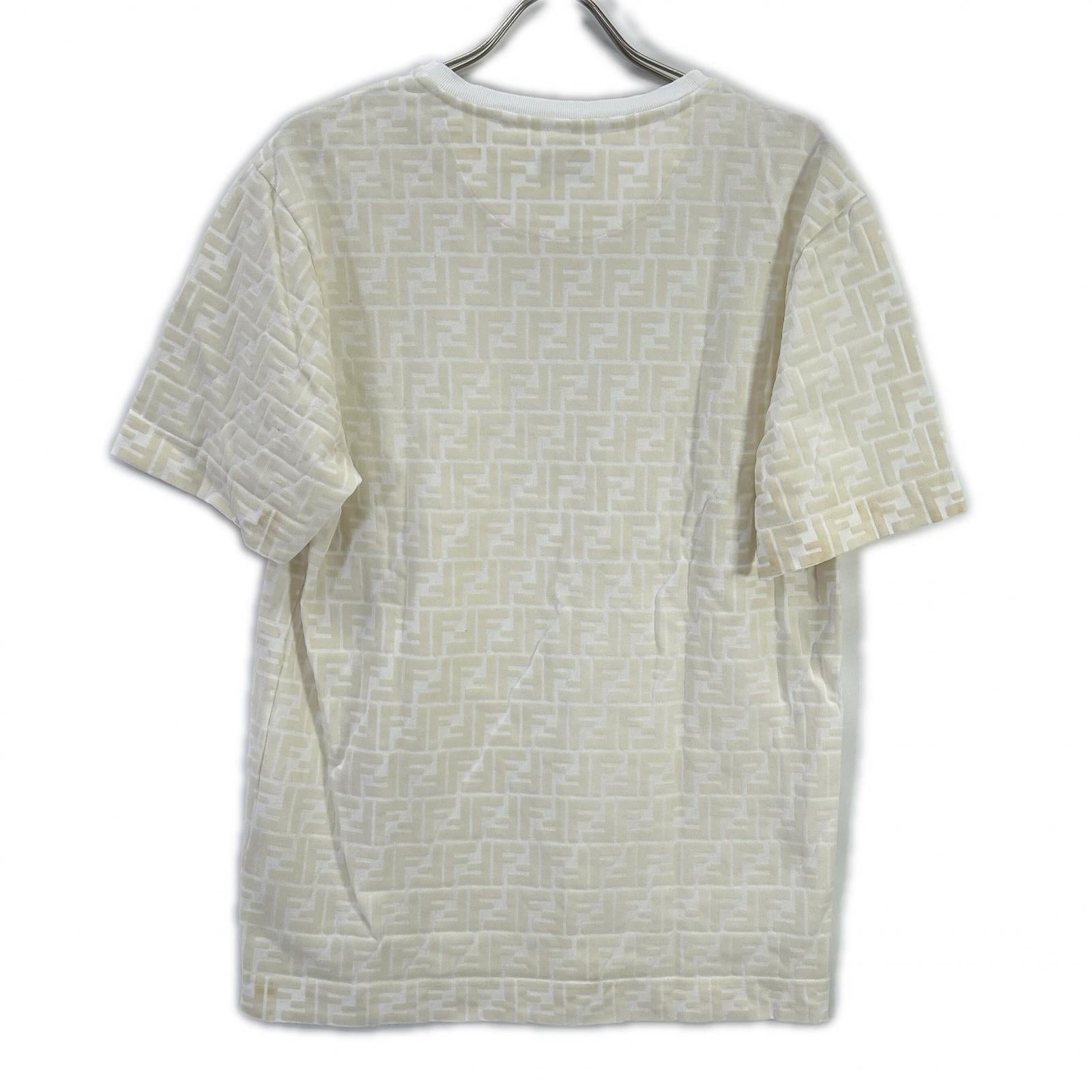 FENDI フェンディ FY0936 A7D5 ホワイト ズッカ総柄 Tシャツ トップス