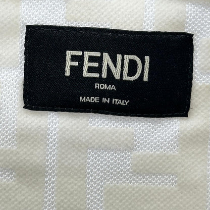 FENDI FY0936 A7D5 white Zucca all-over print T-shirt top