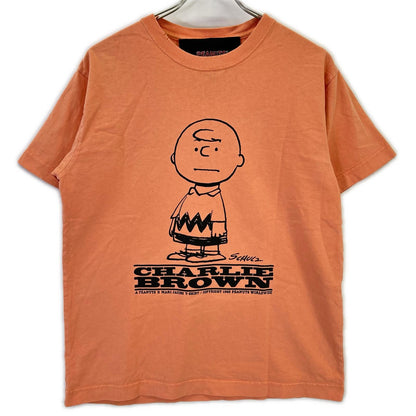 MARC JACOBS マーク ジェイコブス ×PEANUTS M4008409 オレンジ チャーリーブラウン プリントTシャツ トップス