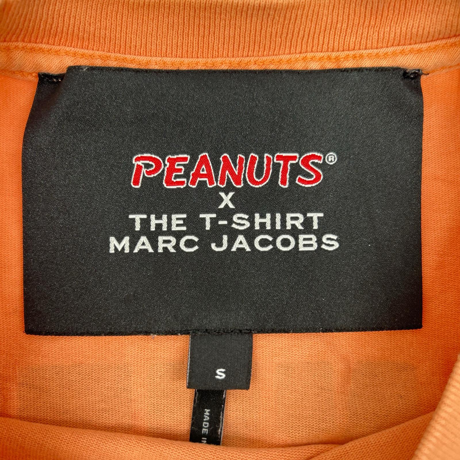 MARC JACOBS マーク ジェイコブス ×PEANUTS M4008409 オレンジ チャーリーブラウン プリントTシャツ トップス