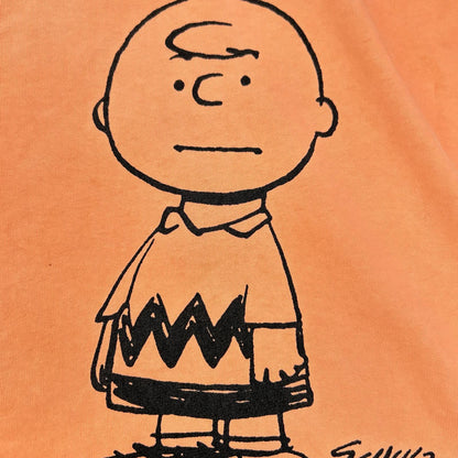 MARC JACOBS マーク ジェイコブス ×PEANUTS M4008409 オレンジ チャーリーブラウン プリントTシャツ トップス