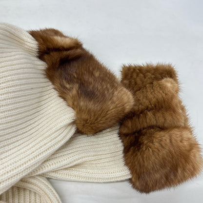FENDI フェンディ FZY545 A1DE 17年製 ホワイト カシミヤ100 ホルターネックニットトップス トップス
