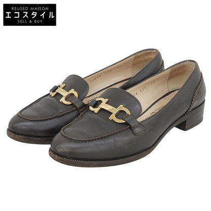 SalvatoreFerragamoSPORT フェラガモスポーツ レザー ビットローファー シューズ レディース ブラウン シューズ