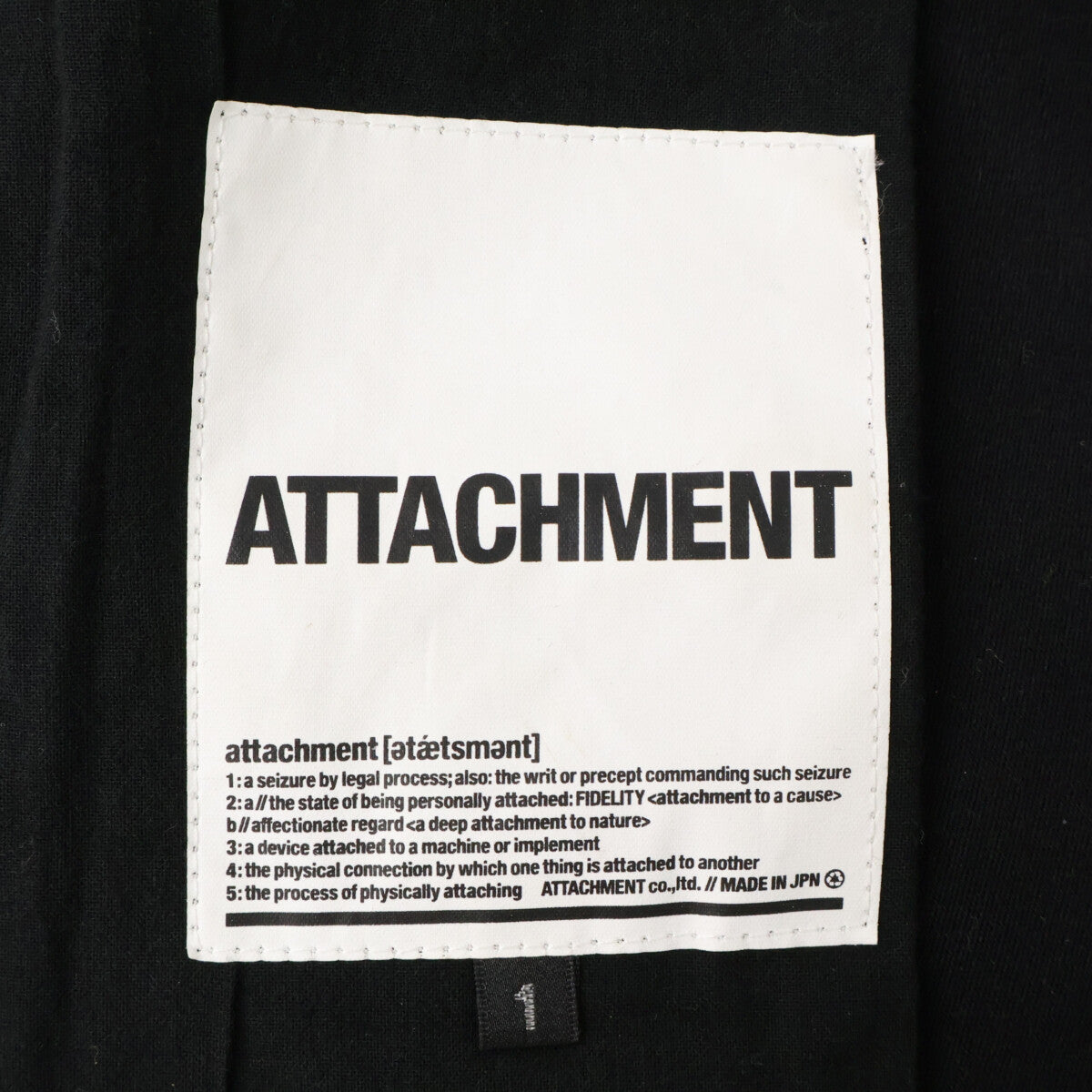 ATTACHMENT アタッチメント レザー切替 ジップアップ ブルゾン ジャケット