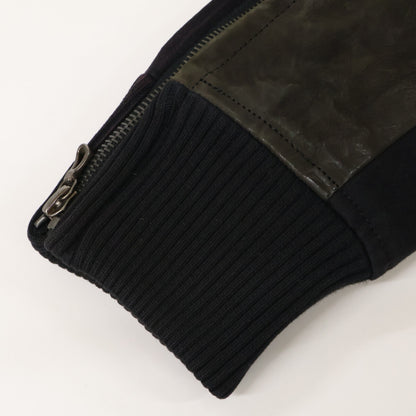 ATTACHMENT アタッチメント レザー切替 ジップアップ ブルゾン ジャケット