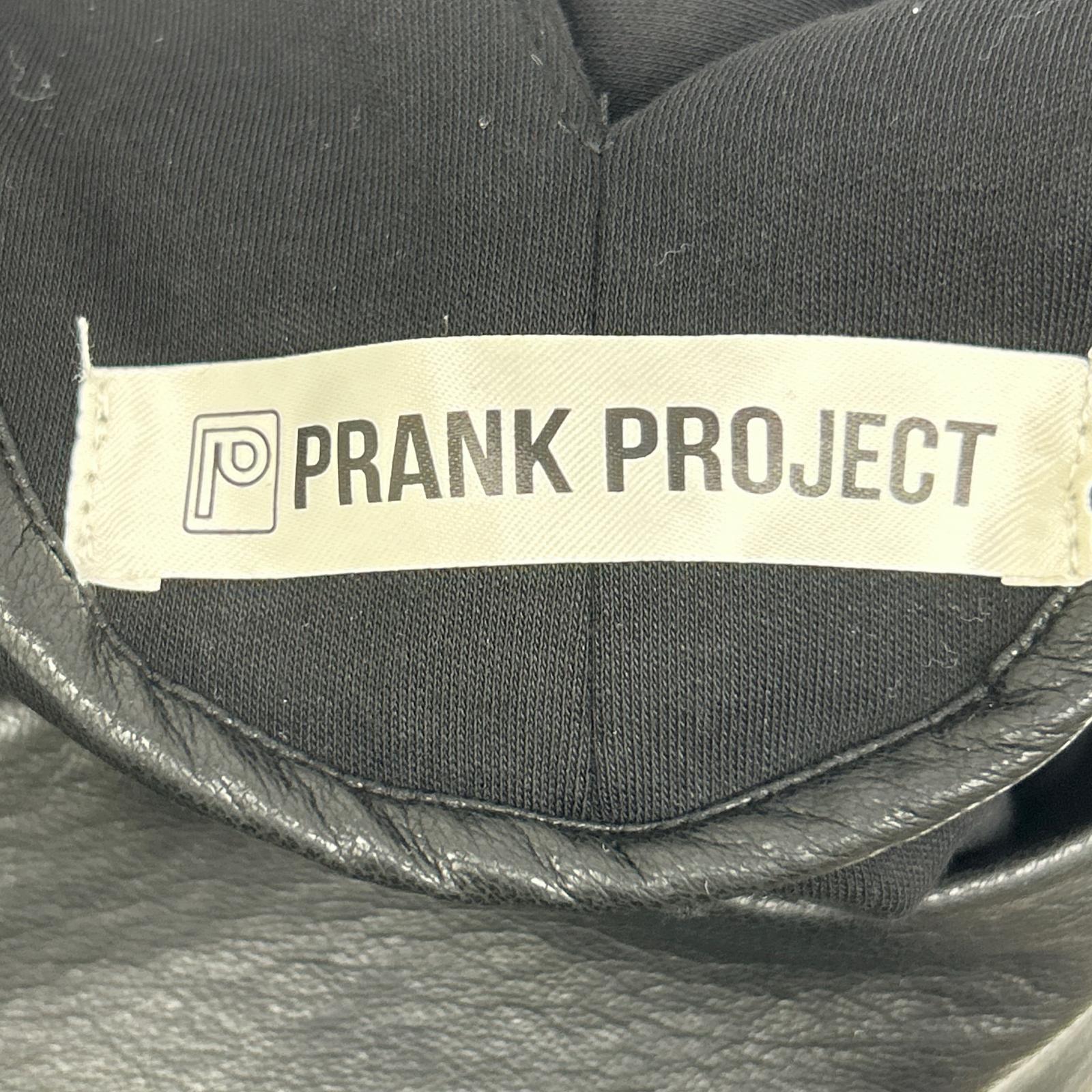 PRANK PROJECT プランクプロジェクト 31251315121 ブラック Front Leather Boxy V Neck Top トップス