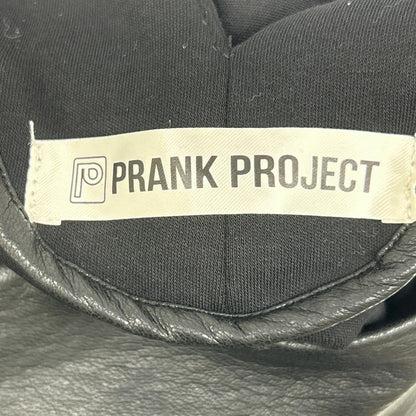 PRANK PROJECT プランクプロジェクト 31251315121 ブラック Front Leather Boxy V Neck Top トップス