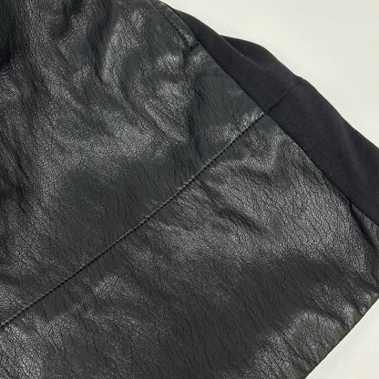 PRANK PROJECT プランクプロジェクト 31251315121 ブラック Front Leather Boxy V Neck Top トップス