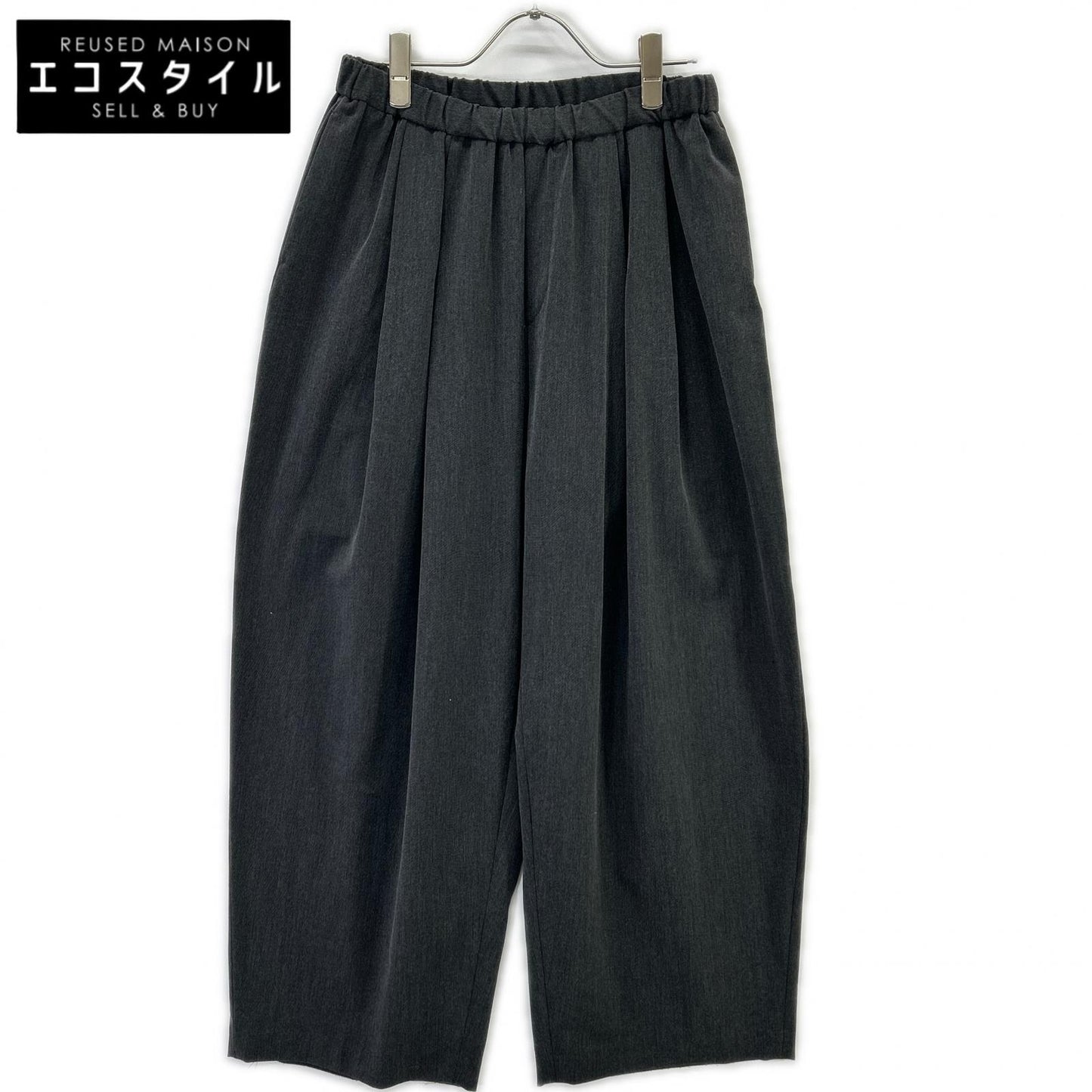 mizuiro ind ミズイロ インド グレー ワイドタックパンツ ボトムス