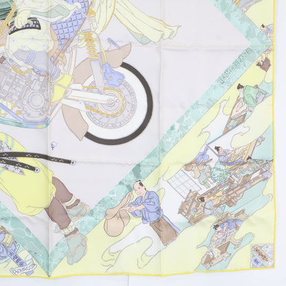HERMES エルメス イエロー Etriers RemiLes Artisans d Hermes エルメスの職人たち カレ90 スカーフ