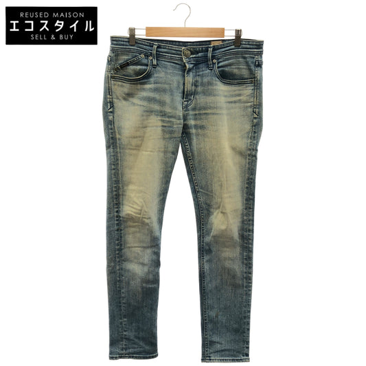 YANUK ヤヌーク 57221002 インディゴ ニール ウォッシュ加工 ストレッチ タイトスリム デニムパンツ ボトムス