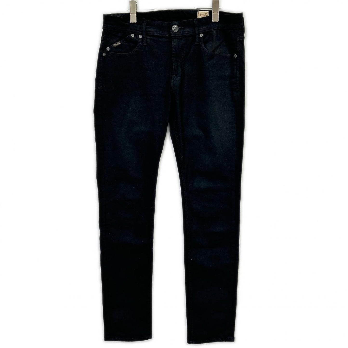 YANUK ヤヌーク 57243003 ブラック ニール ストレッチ タイトスリム デニムパンツ ボトムス