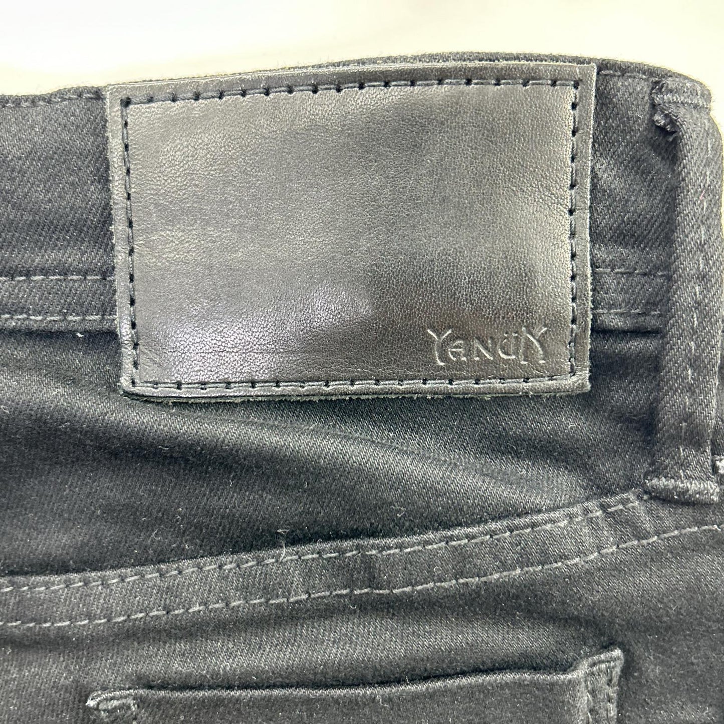 YANUK ヤヌーク 57243003 ブラック ニール ストレッチ タイトスリム デニムパンツ ボトムス