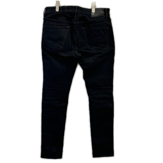 YANUK ヤヌーク 57243003 Black Neil Stretch Tight-Slim Denim Pants Bottoms