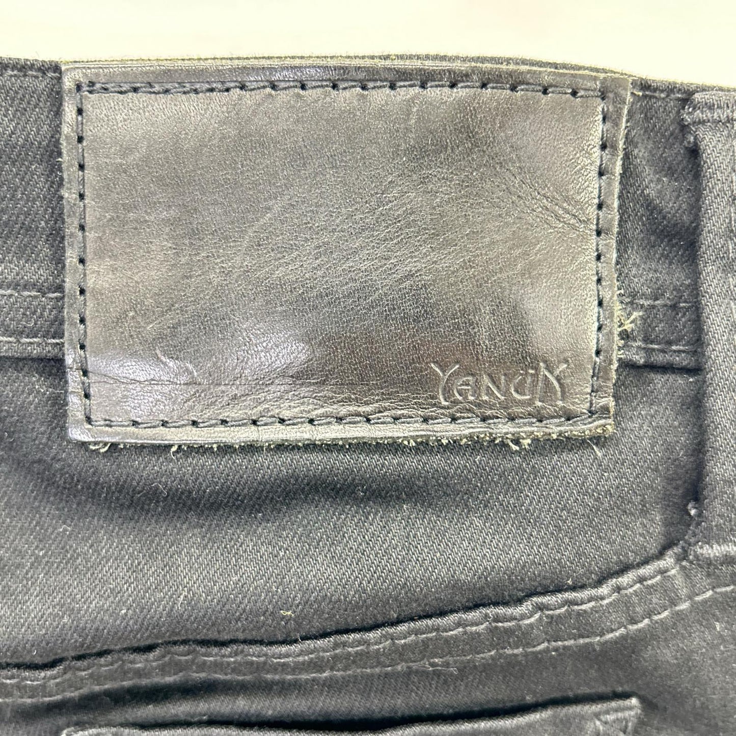 YANUK ヤヌーク 57243003 ブラックニール ストレッチ タイトスリム デニムパンツ ボトムス