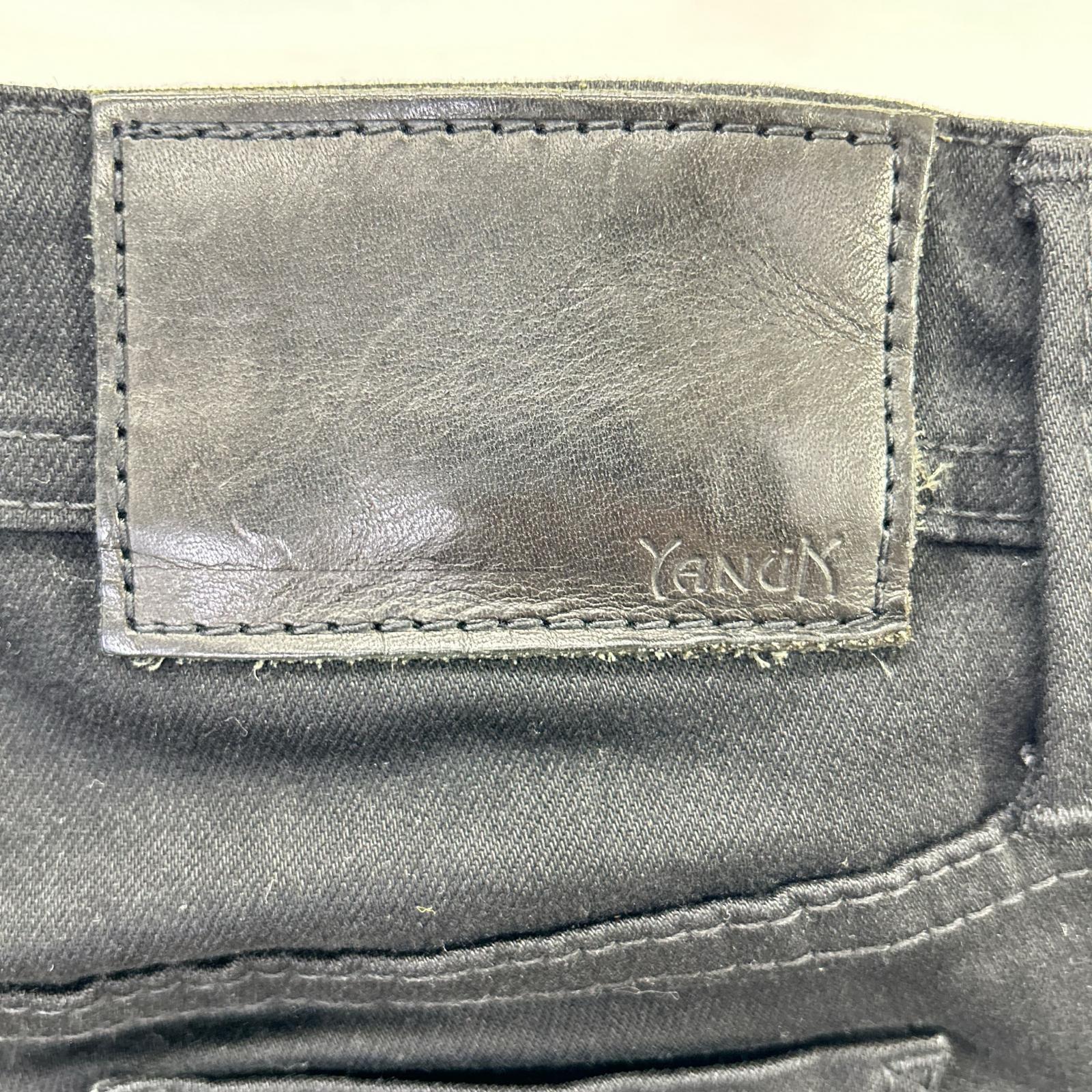 YANUK ヤヌーク 57243003 ブラックニール ストレッチ タイトスリム デニムパンツ ボトムス