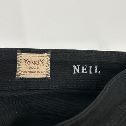 YANUK ヤヌーク 57243003 ブラックニール ストレッチ タイトスリム デニムパンツ ボトムス