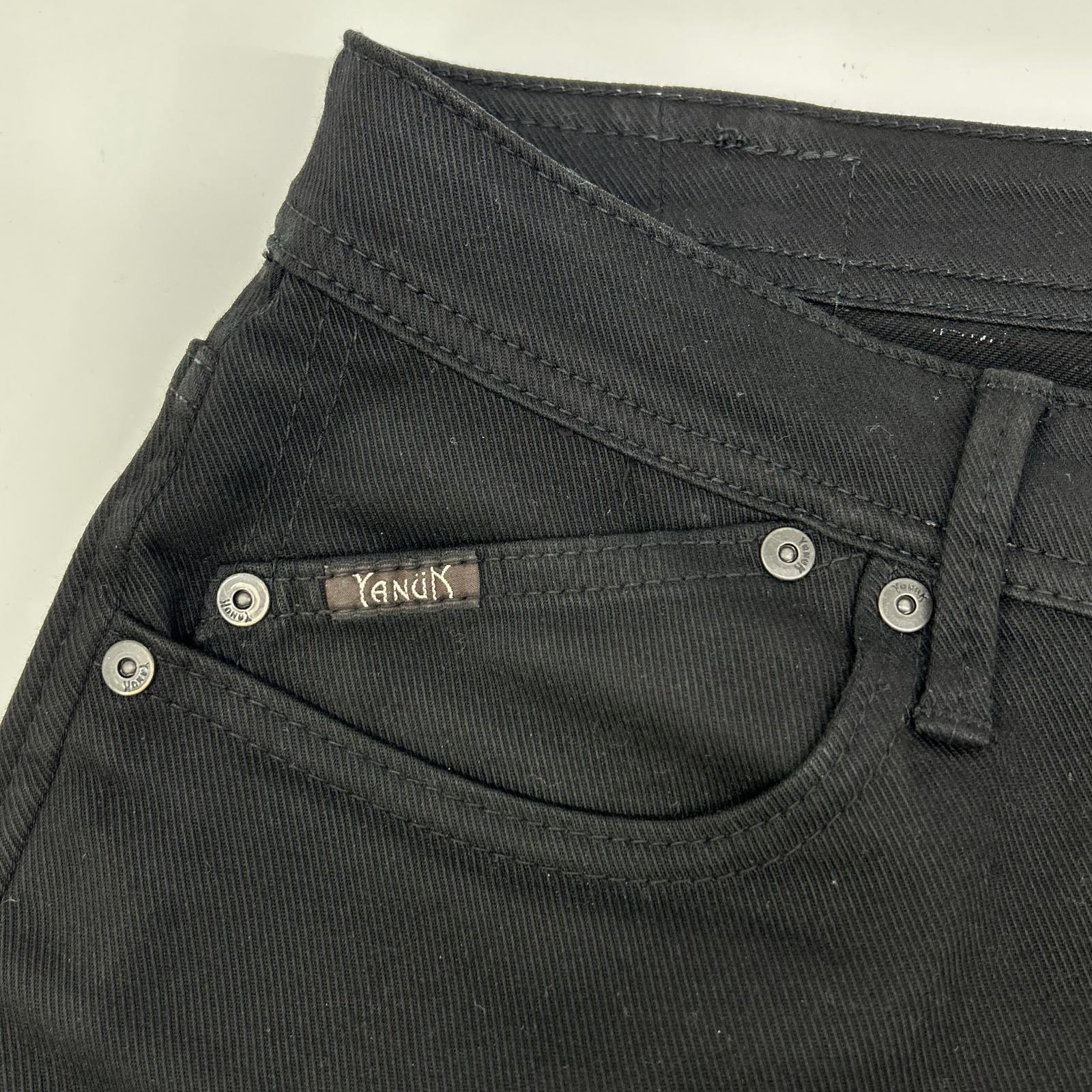YANUK ヤヌーク 57223016 ブラックニール ストレッチ タイトスリム デニムパンツ ボトムス