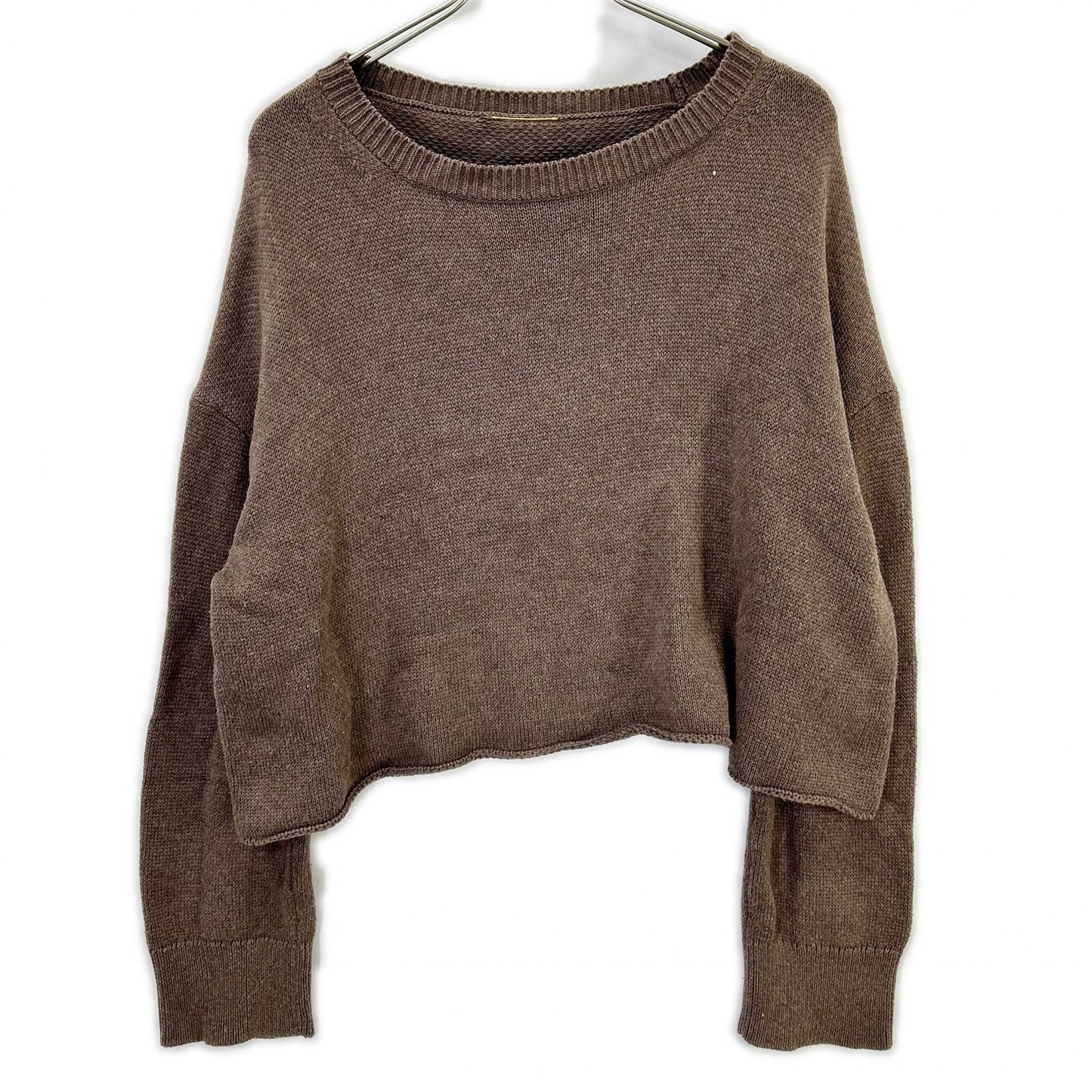 Deuxieme Classe ドゥーズィエムクラス 23年 ブラウン コットン Beauty プルオーバー ニット トップス