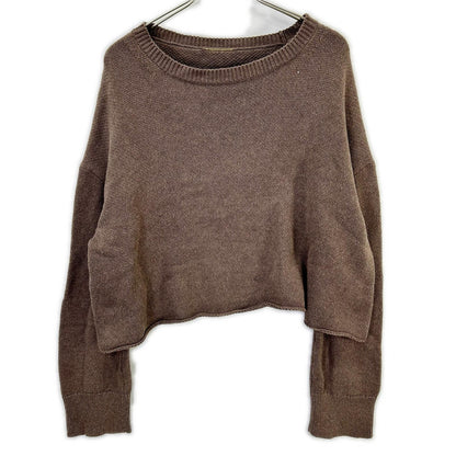 Deuxieme Classe ドゥーズィエムクラス 23年 ブラウン コットン Beauty プルオーバー ニット トップス
