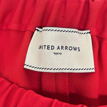 UNITED ARROWS ユナイテッドアローズ オレンジ ウォッシャブル ピンタックドローストパンツ ボトムス