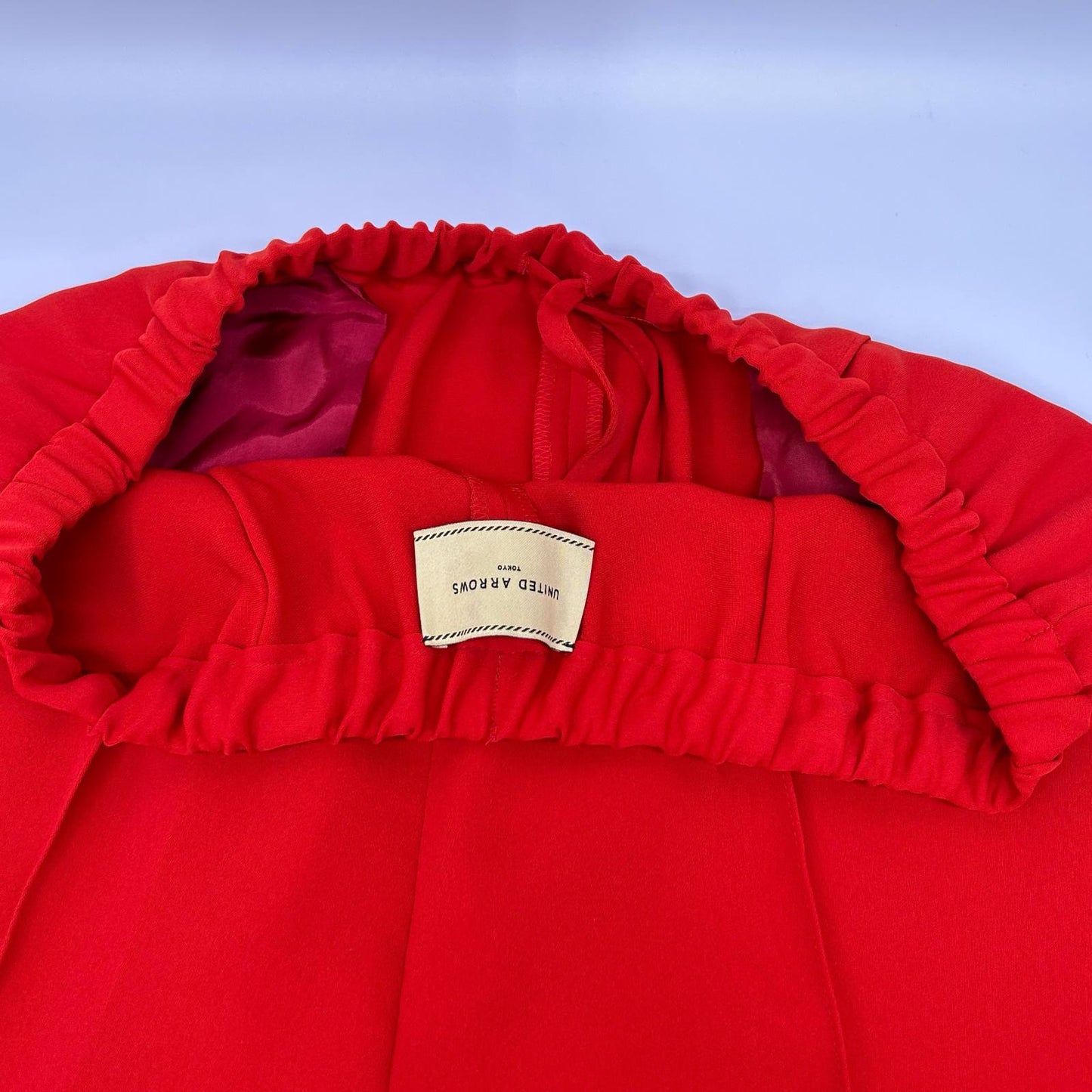 UNITED ARROWS ユナイテッドアローズ オレンジ ウォッシャブル ピンタックドローストパンツ ボトムス