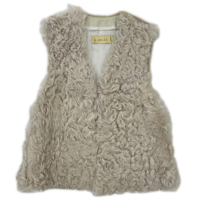 GELLI Gelli 【EFFE BEAMS】 Ivory Short Genuine Shearling Gilet Vest