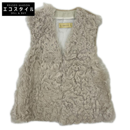 GELLI Gelli 【EFFE BEAMS】 Ivory Short Genuine Shearling Gilet Vest