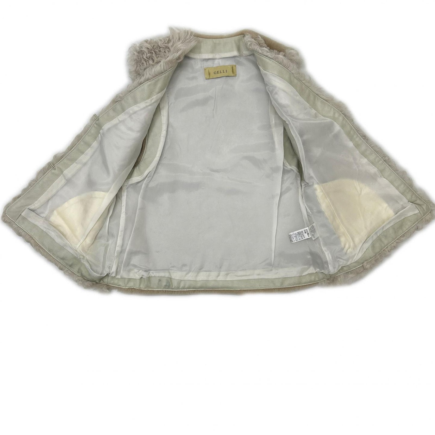 GELLI Gelli 【EFFE BEAMS】 Ivory Short Genuine Shearling Gilet Vest