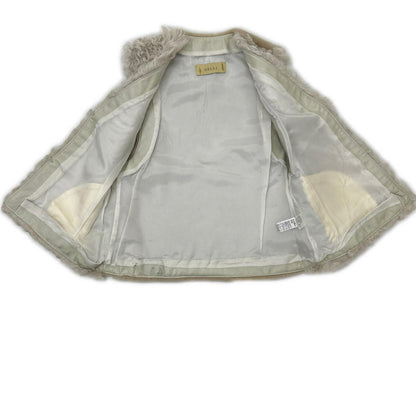 GELLI Gelli 【EFFE BEAMS】 Ivory Short Genuine Shearling Gilet Vest
