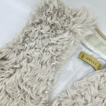 GELLI Gelli 【EFFE BEAMS】 Ivory Short Genuine Shearling Gilet Vest