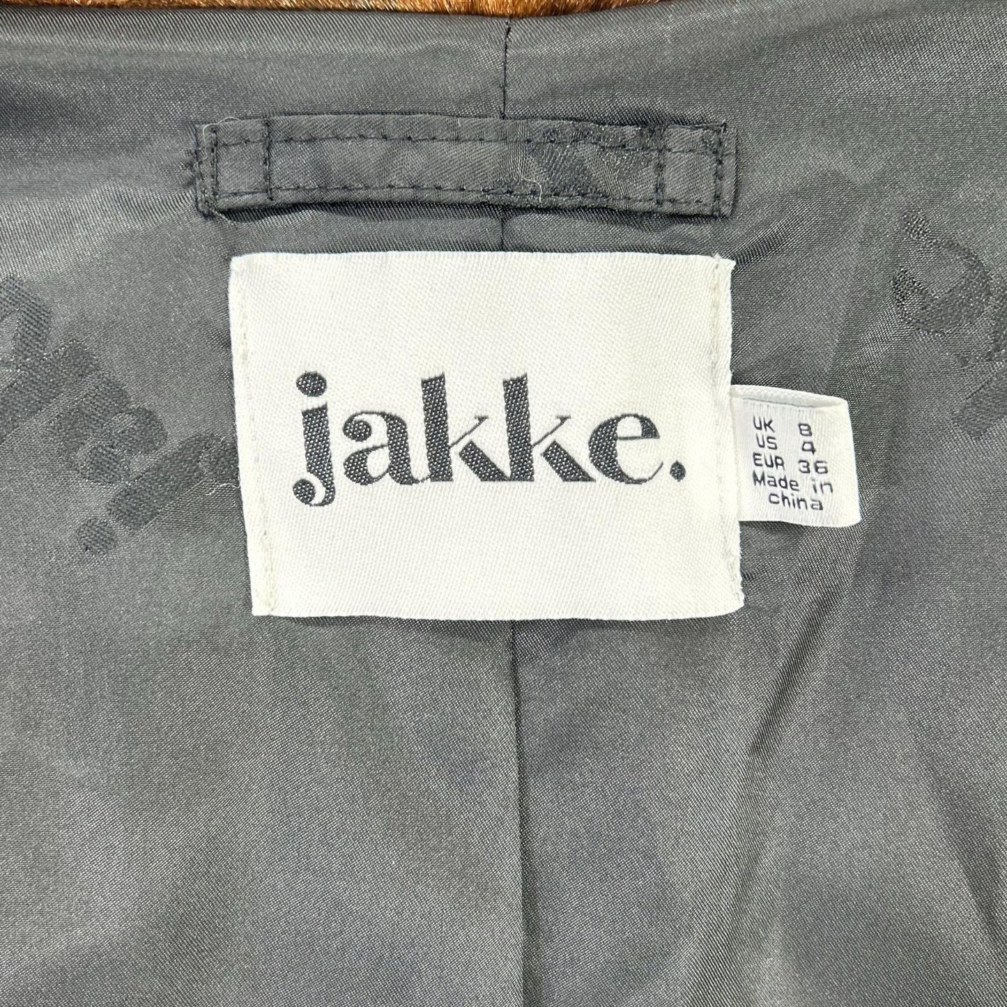 JAKKE ジャッキー ブラウン フェイクファー ジャケット ジャケット