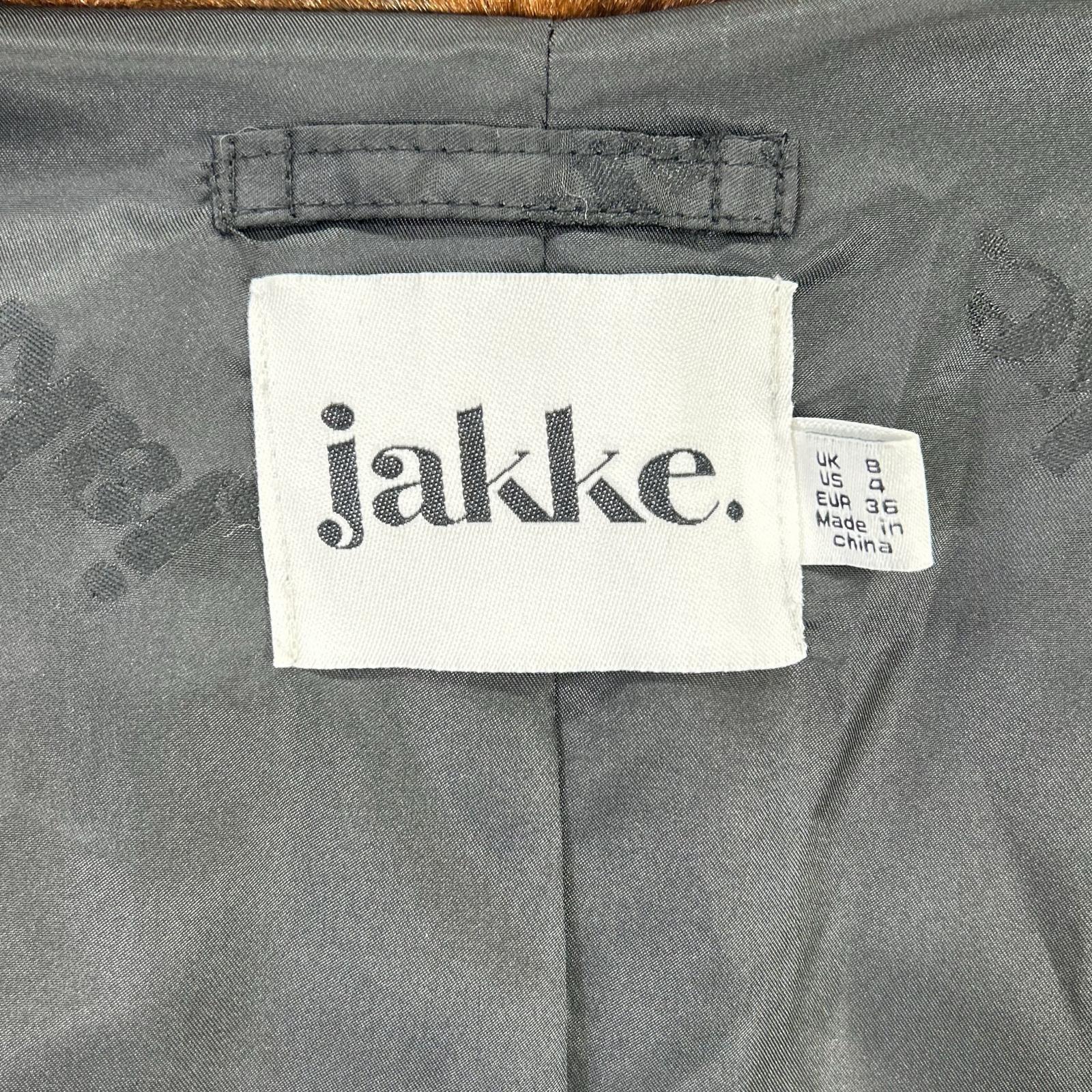 JAKKE ジャッキー ブラウン フェイクファー ジャケット ジャケット