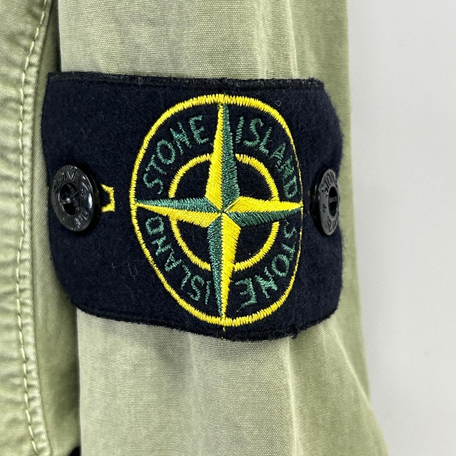 STONE ISLAND ストーンアイランド 7815115WN カーキ Overshirt ロゴ