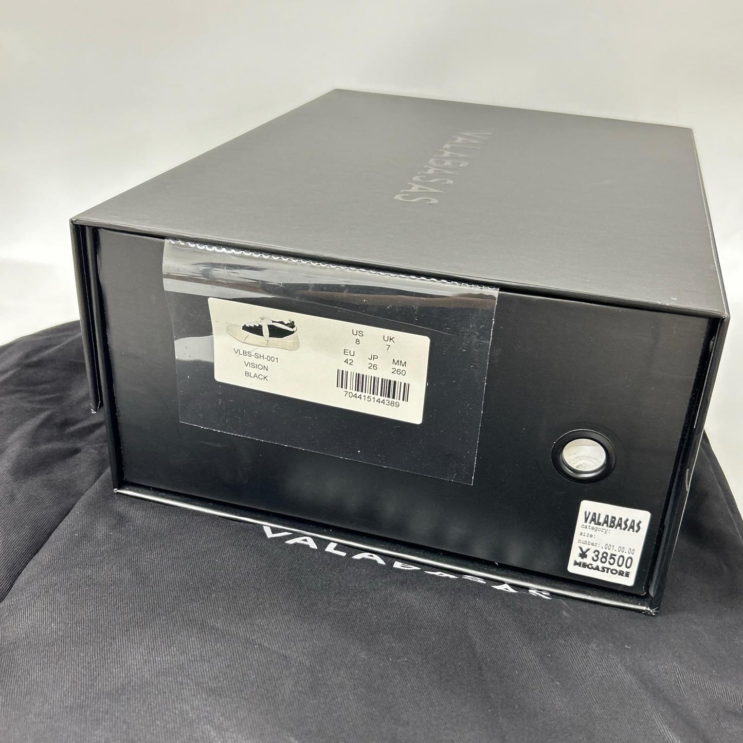 VALABASAS ヴァラバサス VLBS-SH-001 ブラック VISION ロープ ボリューム スニーカー シューズ