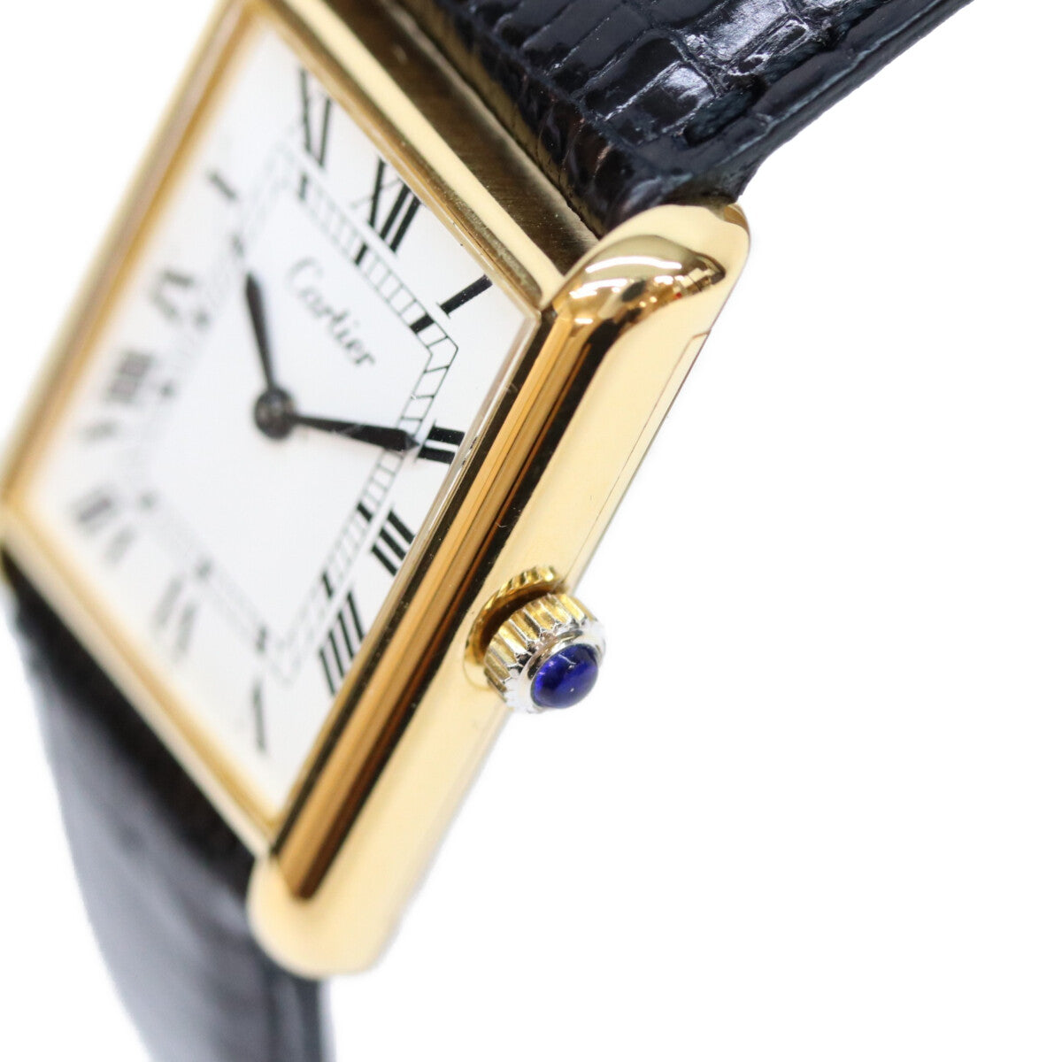 Cartier カルティエ 70年代 SWISS ホワイトローマンダイヤル プレマストタンクLM 手巻き時計 腕時計