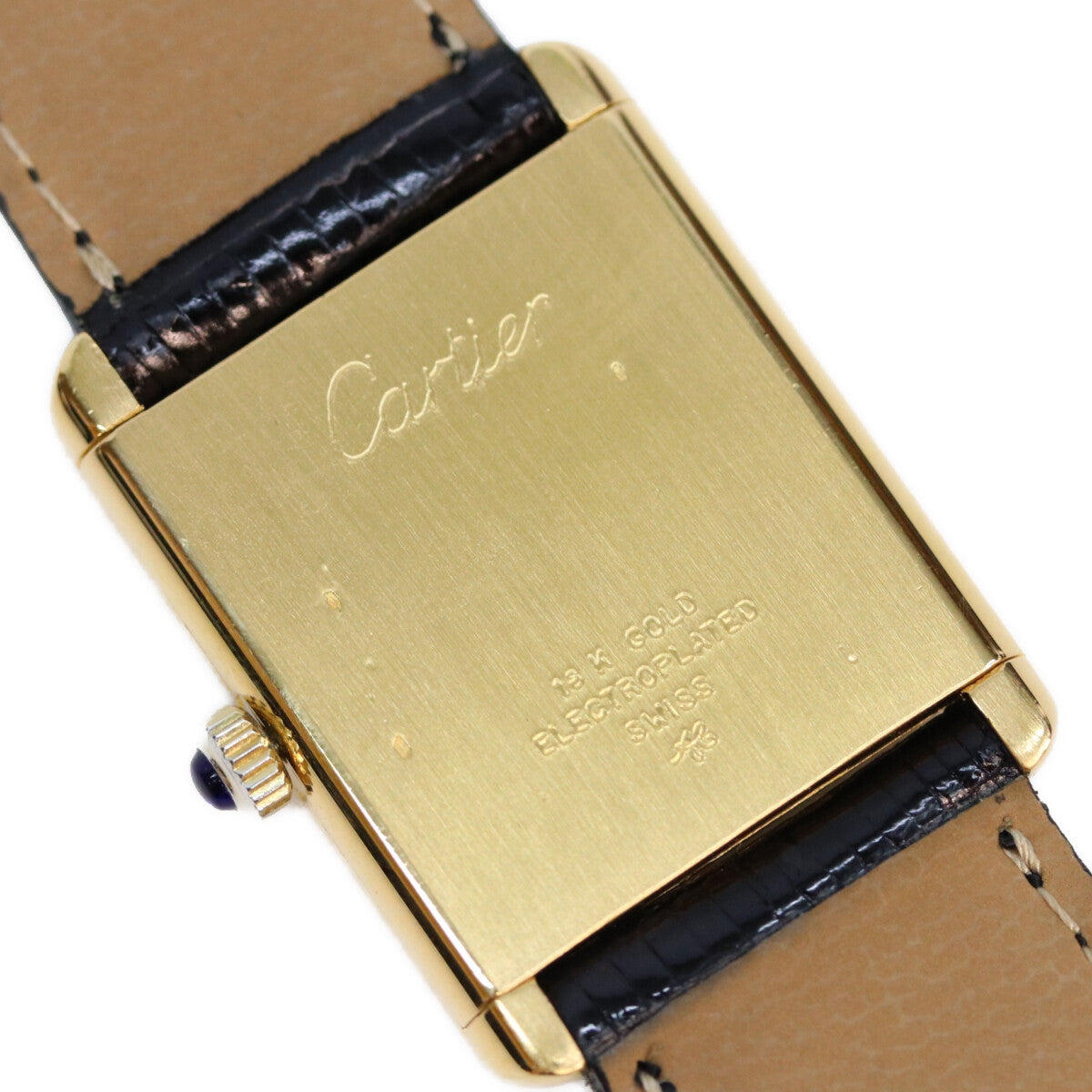 Cartier カルティエ 70年代 SWISS ホワイトローマンダイヤル プレマストタンクLM 手巻き時計 腕時計