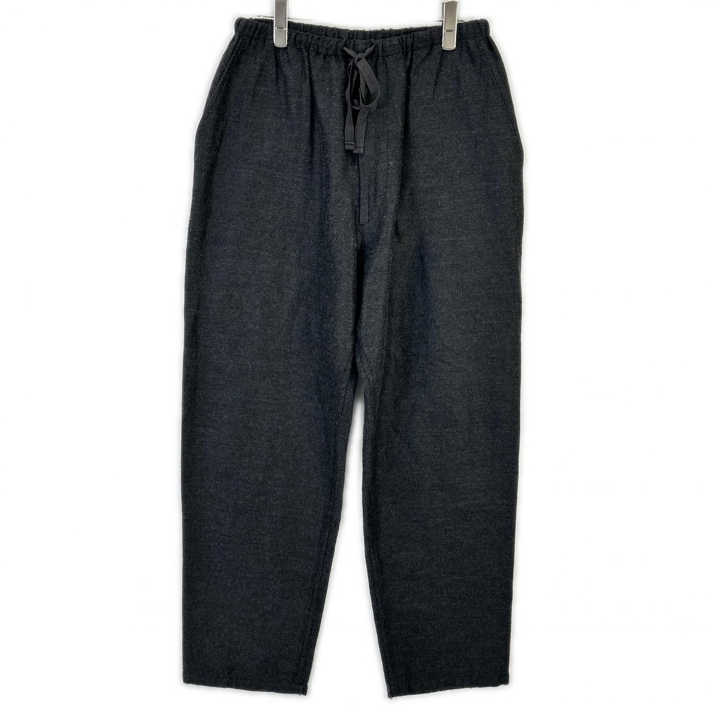 COMOLI コモリ 21AW U03-03002 グレー ウールシルク ドローストリングパンツ ボトムス