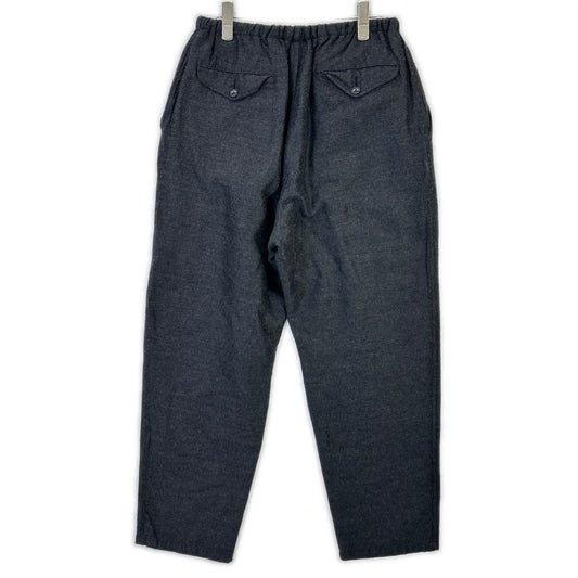 COMOLI コモリ 21AW U03-03002 グレー ウールシルク ドローストリングパンツ ボトムス